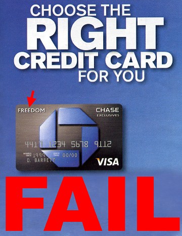 Choose the “freedom” credit card?