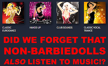 Did we forget that non-barbiedolls also listen to music?