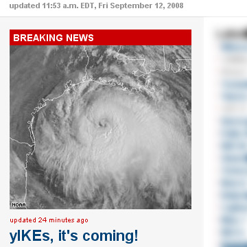 Hurricane Yikes!