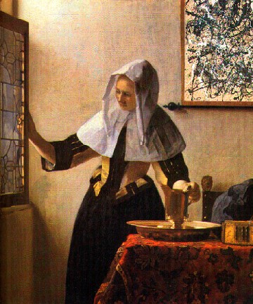 Vermeer had a Pollock on the wall!?