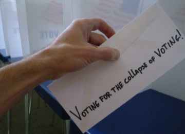 Voting for the collapse of voting!