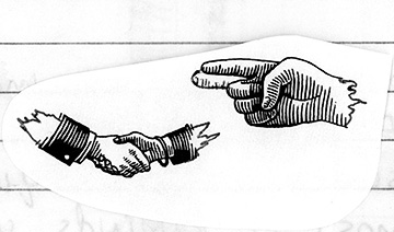 The broken handshake.