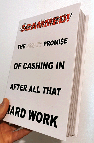 Scammed! (Just a hard cover of a book with no pages inside!)